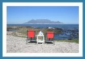 Wine on the beach with a view of Table Mountain